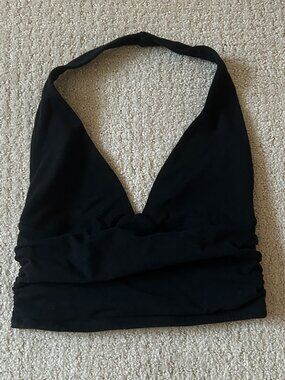 Garage Black Halter Top